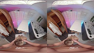 Luna B-Bunny Doesn't Care If Someone Comes in The Sauna While She Plows You