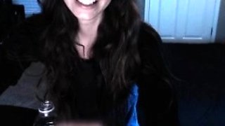 Shy brunette homemade amateur webcam teen