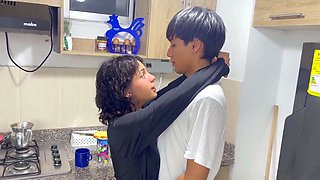 I give her the best fuck of her life in the kitchen