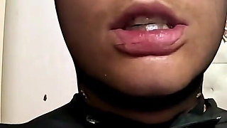 Pantyhose Encasement. Faceless Nylon Suit Tease, Finger Sucking and Intense Orgasm