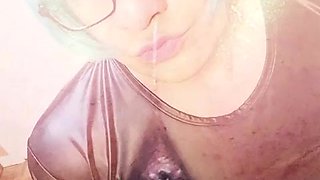 Cool Sissy Tramp Kandi Kane Plays With Her Cock-squeezing Lil' Donk Dick