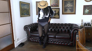 Roxy Teases & Strips off Her Uniform