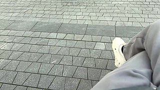 Student Girl Falls for Wild Passion in Public Heat
