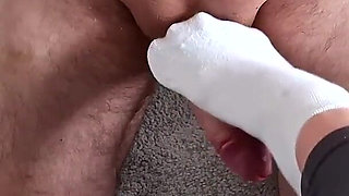 Sockjob and Ballbusting POV