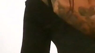 Worship Me in Tight Shiny Black Jeans