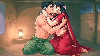 Hot Village Aunty Seduction, Animated Desi Porn