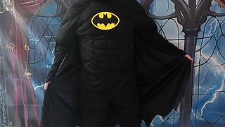 My BF and I All Dresses up as Bat Man and Bat Girl