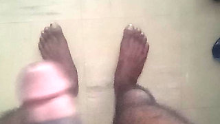 Jim is going to play and jerk off his dick and is going to explode a big load