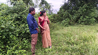 Odia village house wife hard - core fuck with her boyfriend in forest, odia wife sex in outdoor forest