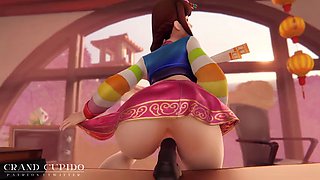 Overwatch - DVA Compilation 2022 Cute Big Ass Animations with Sound
