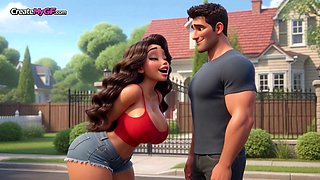 Petite Girl Fucked Neighbor's Husband in Anal -Censored- on Jealous Wife (AI generated)