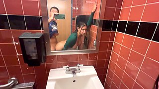 Whole Foods Public Bathroom Sex (real Amateur Video with Hailey Rose)