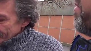 German Milf hops on the car and gets fucked