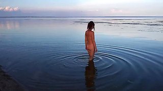 Natella Dance Nude River Bathing Outdoor - Amateur MILF StepMom Small Tits Posing