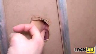Glory Hole Office Sex - Hot Brunette Teen Gets Banged Hard Under The Table
