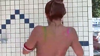 Big-Titted Brunette Angel Amateur Video from 2007