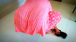 Desi Stepmother in Law Gets Stuck Under Table While Cleaning Dining Room. When Son in Law Fucked Hard & Cum Behind - BBW Big Ass