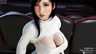 final fantasy Tifa (animation with sound) 3D Hentai Porn SFM Compilation Anal Cowgirl Doggy Orgasm Reverse Riding