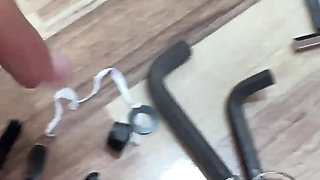 Gym Maintenance Guy Gets a Deepthroat Reward - Natural Beauty