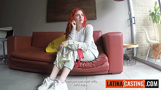 Innocent Redhead Spic 18yo Tricked To Nail At Red Lin