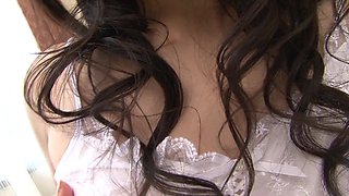 Mature Japanese Housewife with Big Nipples Cuckolds Her Husband