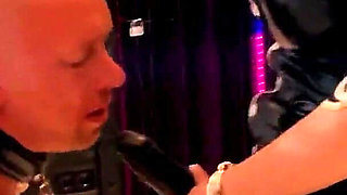 Miss Alessa Milano Femdom Cum Feeding Blowjob Training by German Mistress in Latex Dress Part 2