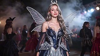 Teenagers came to a costume play soiree to dance, but they were crammed with tons of spunk!!!