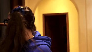 Trick or treat foursome with girlfriends