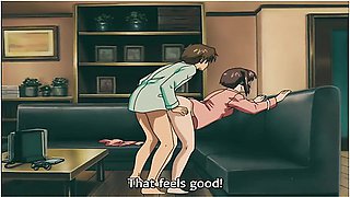 Hentai Anime In Milf With Red Hair And Huge Tits Loves To Masturbate In The Shower Thinking About Big Cocks