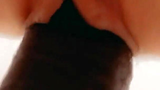 I Stretch My Tight Pussy with a Black Cock