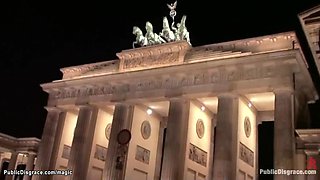 Czech babe exposed and fucked in public