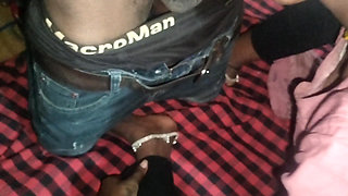 The Indian stepbrother had sex with his stepsister at night. Desi sex.