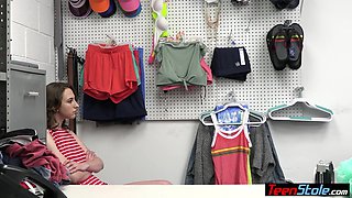 Obedient teenage making love a guards big cock