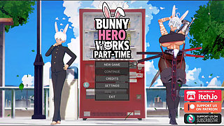 Hentai Game -Hentai Bunny Hero Works Part Time Sex Gameplay Animation