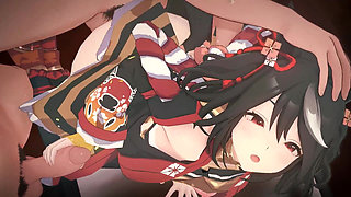 Uma Musume - Kitasan Black Gangbang Sex - 3D Hentai Animations