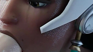 Symmetra Likes Big Dick in Her Ass - 3D Overwatch Anal Animation
