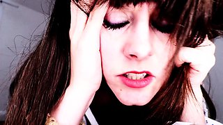 Close up pussy solo dildoing