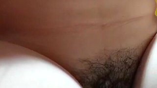 Close up Hairy Pussy in Bathroom