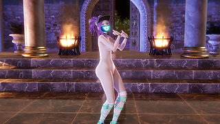 Mmd Meovv - Hands up Akali Sexy Naked Dance League of Legends Uncensored Hentai