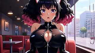 Pussygirl Wants Love and Sex. Hentai Anime Cartoon. Ai Animation