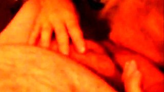 Blonde Granny Blowjob in a Bathroom