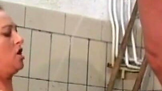 Pissing fetish fucking in the fabric