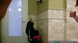 Shesnew - redhead girlfriend Jennifer Bliss banged in the douche