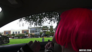 Stranded Teens - Brunette Natalie Monroe Sucks Bruno & Takes a Big Sweet Ass Pounding After He Pulls Over in a Car