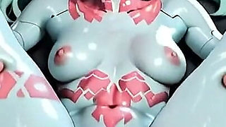 Sex Robot Slave Gets Pussy Destroyed by Master