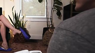 A perverted tutor footjob from Stella liberty - trimmed