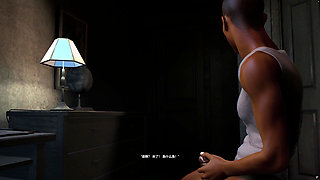 3D Horny Slut Babe Teasing the Old Big Dick Stranger to Fuck Her Pussy