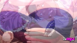Giant Anime Girl Dominates Submissive Guy - Blowjob & Creampie Hentai