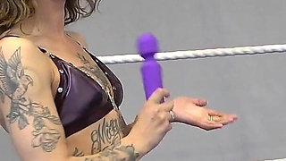 Hot Babes Playing with a Vibrator at the Gym