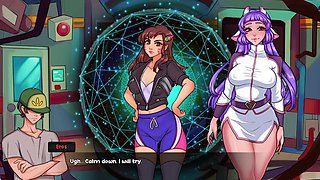 Amazing hentai nymphs in a 3D porn game by Naughtygameplays